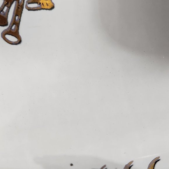 Houze Art Oval Divided Serving Tray Smoky Gray Glass Cocktail Platter White/Gold - Picture 7 of 8